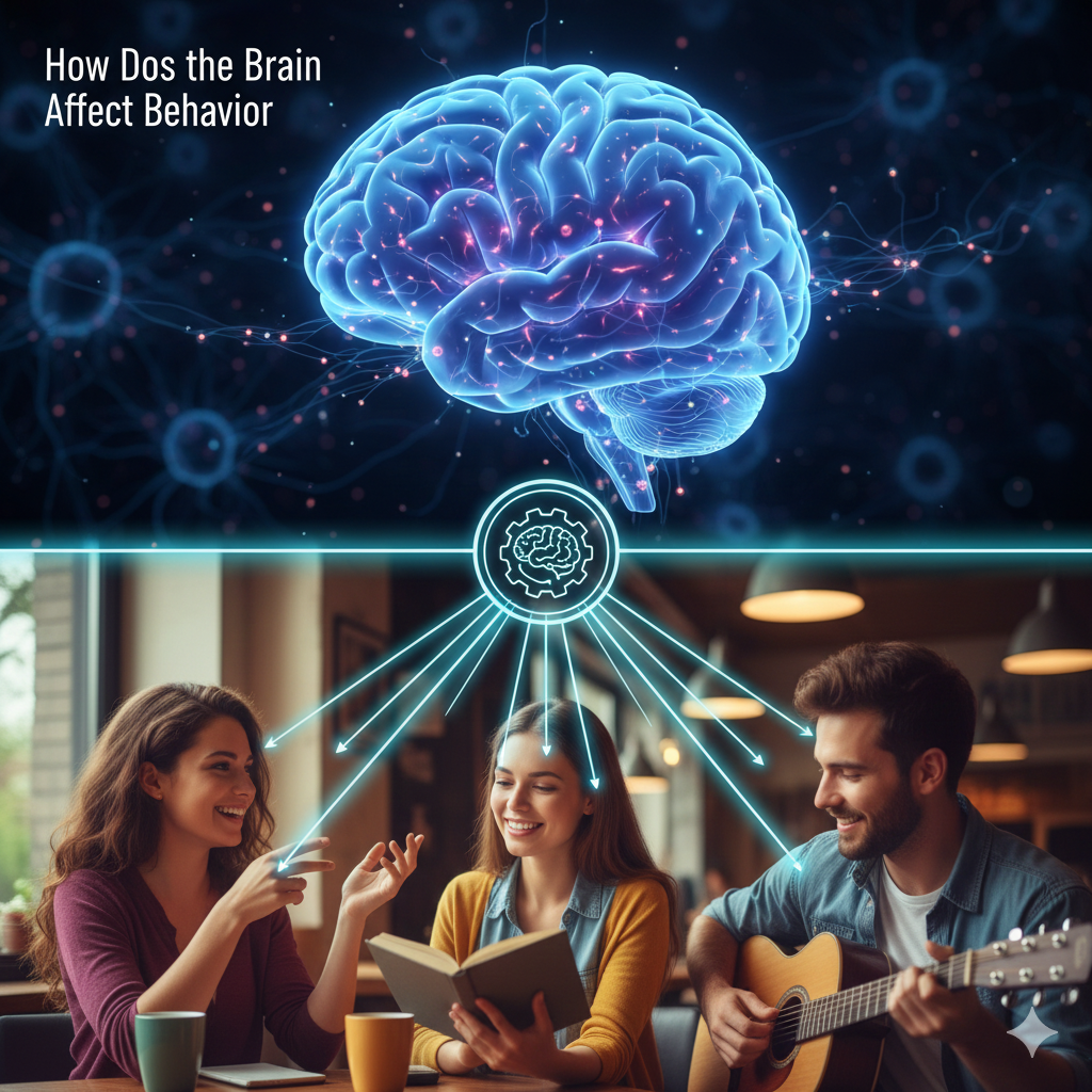 How Does the Brain Affect Behavior? The brain serves as the control center of our body, playing a vital role in shaping our thoughts, feelings, and actions. From the simplest daily tasks to the most complex decisions, our brain influences everything we do. So, how exactly does the brain impact our behavior? In this article, we’ll dive into the key ways the brain affects our actions, covering everything from emotions to memory and social interactions. 1. The Structure of the Brain and Its Impact on Behavior The brain consists of several key regions, each responsible for different aspects of our behavior. To truly grasp how the brain influences our actions, it’s essential to understand its structure. • Cerebrum: This is the largest part of the brain, overseeing higher-level functions like thinking, decision-making, and memory. The cerebrum is split into two hemispheres that collaborate to process information and guide our behavior. • Cerebellum: Found at the back of the brain, the cerebellum is in charge of balance and coordination, helping us carry out motor activities like walking or picking up objects. • Brainstem: This part of the brain manages basic life functions such as breathing, heartbeat, and digestion. It regulates the automatic processes that are crucial for our survival. All these regions work in harmony to guide our behavior, whether it’s through voluntary movements, thought processes, or automatic actions. 2. Neurotransmitters and Their Role in Behavior Neurotransmitters are the brain's chemical messengers that transmit signals between neurons. These chemicals have a significant impact on everything from our mood to our memory, and they can greatly influence our behavior. Let’s take a closer look at some important neurotransmitters: • Dopamine: Often called the "feel-good" neurotransmitter, dopamine plays a key role in reward and pleasure. It affects motivation, decision-making, and even addiction. • Serotonin: This neurotransmitter helps regulate mood, sleep, and appetite. Low levels of serotonin are frequently associated with conditions like depression and anxiety. • Norepinephrine: This neurotransmitter plays a crucial role in managing our stress responses and boosting alertness. It’s a key player in the fight-or-flight reaction, gearing up our bodies to face potential threats. • GABA: Known as the brain’s natural calming agent, GABA helps to ease excitability and anxiety, promoting a sense of relaxation and balance within the brain. These neurotransmitters are essential for understanding how our brain influences our behavior. When there’s an imbalance in these chemicals, it can lead to shifts in mood, energy, and even the way we make decisions. 3. Emotions and the Brain’s Role in Behavior Our emotions are regulated by the brain through various structures, particularly the limbic system. This system is key in processing emotions and memories, shaping our responses to different situations. • Amygdala: The amygdala is crucial for processing feelings like fear and anger. It plays a significant role in the fight-or-flight response, prompting quick reactions to perceived dangers. • Prefrontal Cortex: This area of the brain helps us manage our emotions by controlling impulsive behaviors and decision-making. It enables us to think before we act and helps us navigate our emotions in social contexts. Together, the amygdala and prefrontal cortex influence how we express and regulate our emotions, which has a profound impact on our behavior. When this process falters, it can lead to emotional instability or impulsive actions. 4. Memory and Learning: How the Brain Shapes Future Behavior Memory is another vital way the brain shapes our behavior. Our memories are stored in various brain regions, with the hippocampus playing a key role in forming and retrieving them. • Memory Formation: The hippocampus is responsible for transforming short-term memories into long-term ones, allowing us to learn from our past experiences. These memories then guide our actions in similar situations down the line. • Behavioral Conditioning: Our brains learn through a mix of rewards and punishments. When we experience positive outcomes, certain behaviors get reinforced, while negative outcomes can steer us away from others. This whole process, known as conditioning, plays a big role in shaping our actions over time. The memories we create and the experiences we gather lay the groundwork for our behavior, guiding us to make informed choices based on what we've done in the past. 5. How the Brain Affects Social Behavior Social behavior is closely tied to how our brains process information about those around us. The brain regions that handle social behavior help us navigate our interactions, grasp social norms, and make moral choices. • Prefrontal Cortex: This area is crucial for making social decisions. It helps us understand the rules of social engagement and how our actions impact others. • Mirror Neurons: These special neurons enable us to empathize with others by reflecting their emotions and actions. For instance, when we see someone smiling, our brains activate similar pathways, allowing us to feel that happiness too. This connection sheds light on why we often mimic others' behaviors and feel empathy in social settings. If there are disruptions in these brain areas, it can lead to challenges in social interactions, ultimately affecting our behavior. 6. Mental Health and the Brain’s Influence on Behavior The structure and function of our brains are closely linked to our mental health. Conditions like depression, anxiety, and schizophrenia are associated with imbalances in neurotransmitters or abnormalities in certain brain regions, which can significantly influence our behavior. • Depression: Low levels of serotonin and dopamine are often tied to depression, leading to behaviors such as withdrawal, disinterest in activities, and changes in sleep and appetite. • Anxiety: When the amygdala is overactive, it can trigger excessive fear and anxiety. Those dealing with anxiety may find themselves experiencing heightened stress responses and engaging in avoidance behaviors. • Schizophrenia:Schizophrenia is a complex disorder often linked to irregularities in dopamine levels, which can result in symptoms like hallucinations, delusions, and disorganized thinking. Grasping the relationship between mental health and brain function is essential for tackling unusual behaviors and enhancing overall well-being. 7. Neuroplasticity: How the Brain Changes Over Time One of the most intriguing features of the brain is its remarkable ability to change and adapt throughout our lives. This phenomenon, known as neuroplasticity, enables the brain to forge new connections in response to our experiences, learning, and even recovery from injuries. • Learning and Behavior: Thanks to neuroplasticity, our behavior isn’t set in stone. With practice and dedication, we can refine our actions, reactions, and habits. • Healing and Recovery: Neuroplasticity also plays a significant role in recovering from brain injuries. Sometimes, damaged areas of the brain can reorganize themselves, allowing other regions to take over the functions that were lost. This adaptability highlights just how flexible and powerful our brains are in shaping and transforming our behavior over time. Conclusion: How the Brain Affects Behavior To wrap things up, the brain is crucial in shaping our behavior. It regulates our emotions, helps us form memories, and controls our social interactions, influencing every facet of how we act. By delving into the connection between the brain and behavior, we can gain insights into why we behave the way we do and how we can foster positive changes in our lives. Whether it’s about enhancing emotional regulation, acquiring new skills, or managing mental health, the brain’s impact on our behavior is both profound and significant. Understanding this link can pave the way for better mental health and an improved sense of overall well-being. 