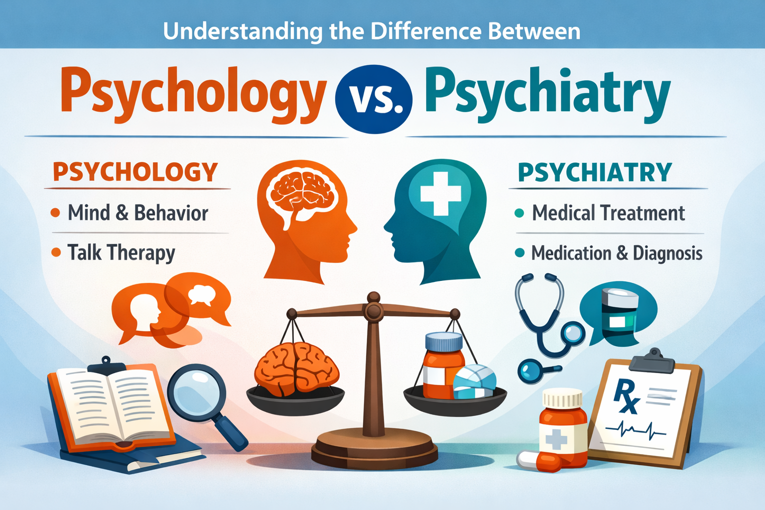 Understanding the Difference Between Psychology and Psychiatry