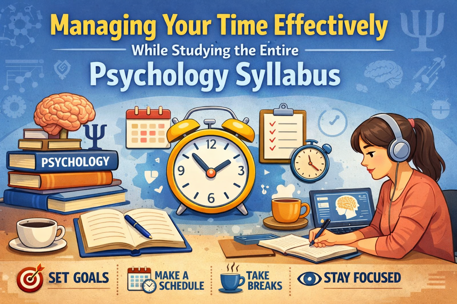 Managing Your Time Effectively While Studying the Entire Psychology Syllabus