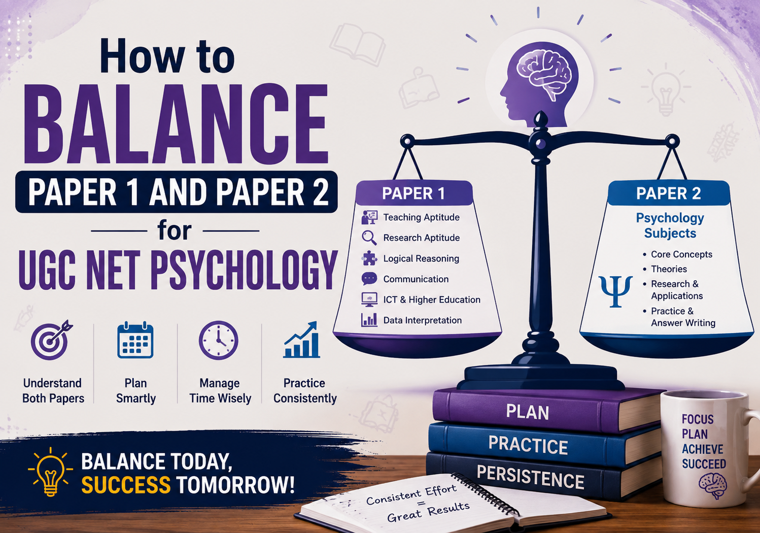 Balance Paper 1 and Paper 2 for UGC NET Psychology